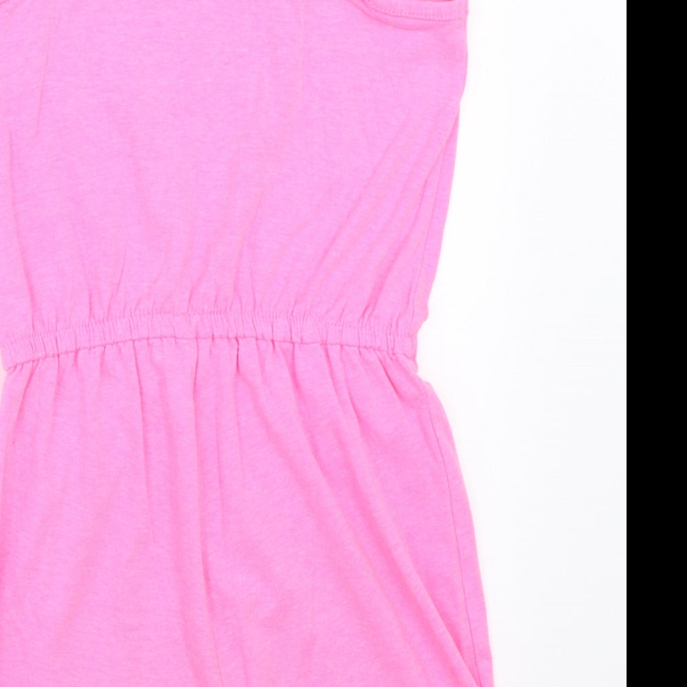 F&F Girls Pink   Playsuit One-Piece Size 6-7 Years