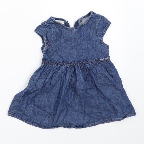 NEXT Girls Blue  Denim Fit & Flare  Size 3-6 Months