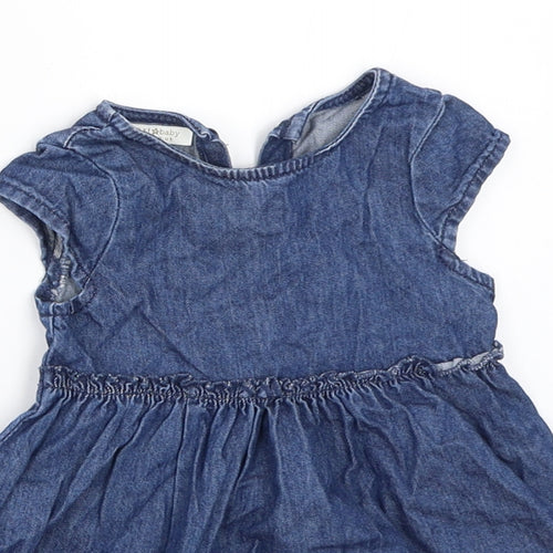 NEXT Girls Blue  Denim Fit & Flare  Size 3-6 Months