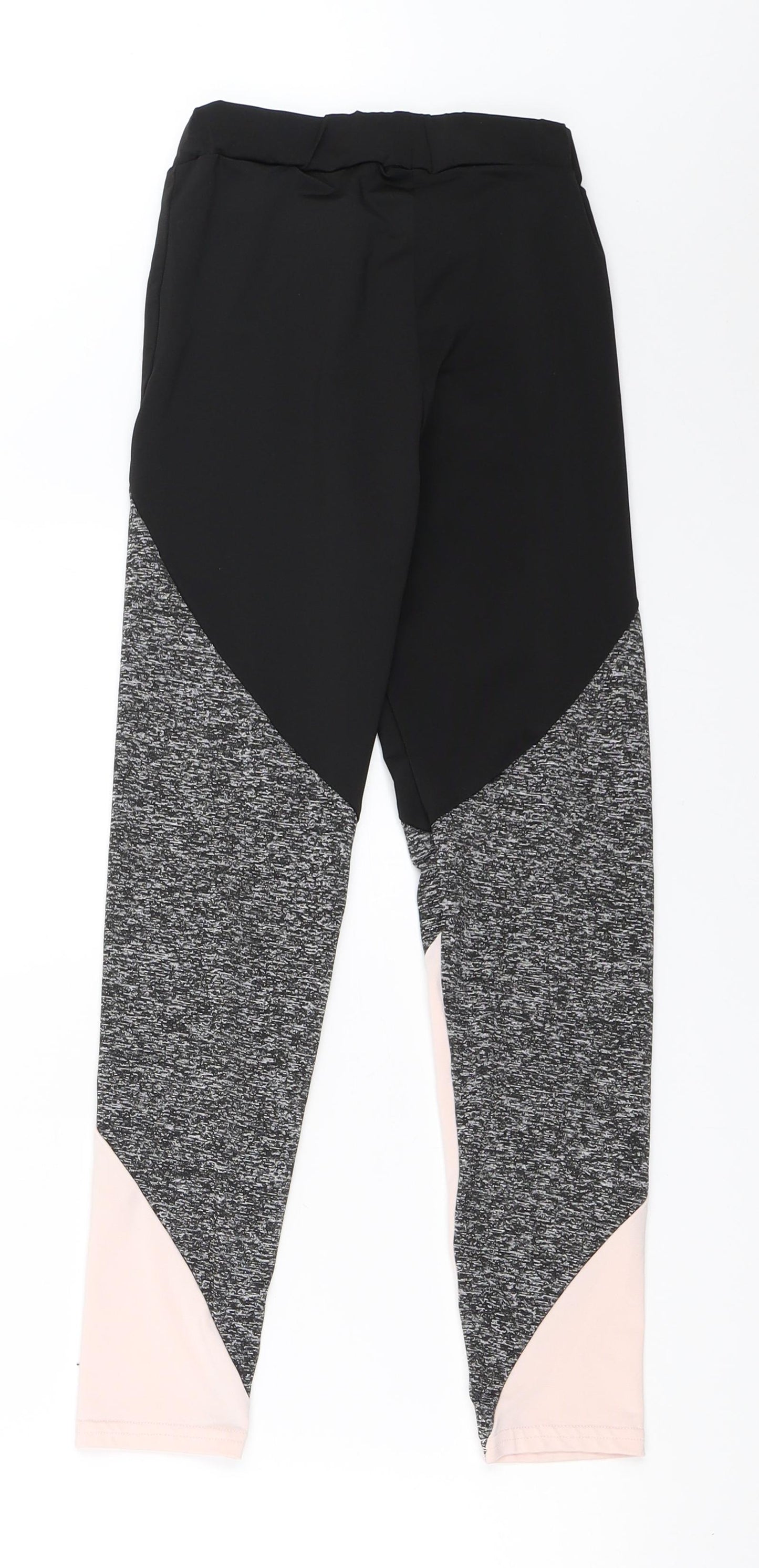 SheIn Girls Black   Capri Trousers Size 10 Years - gym leggings