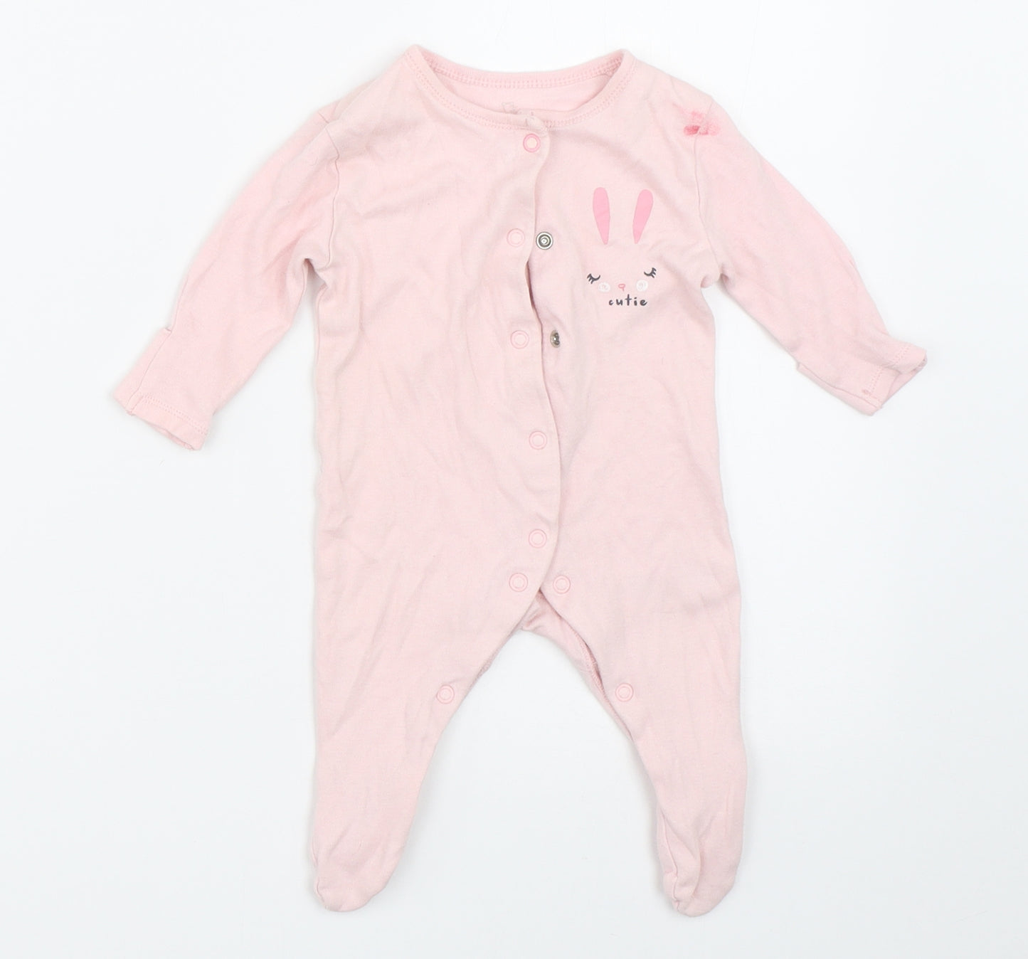 Earlydays Girls Pink   Babygrow One-Piece Size Newborn