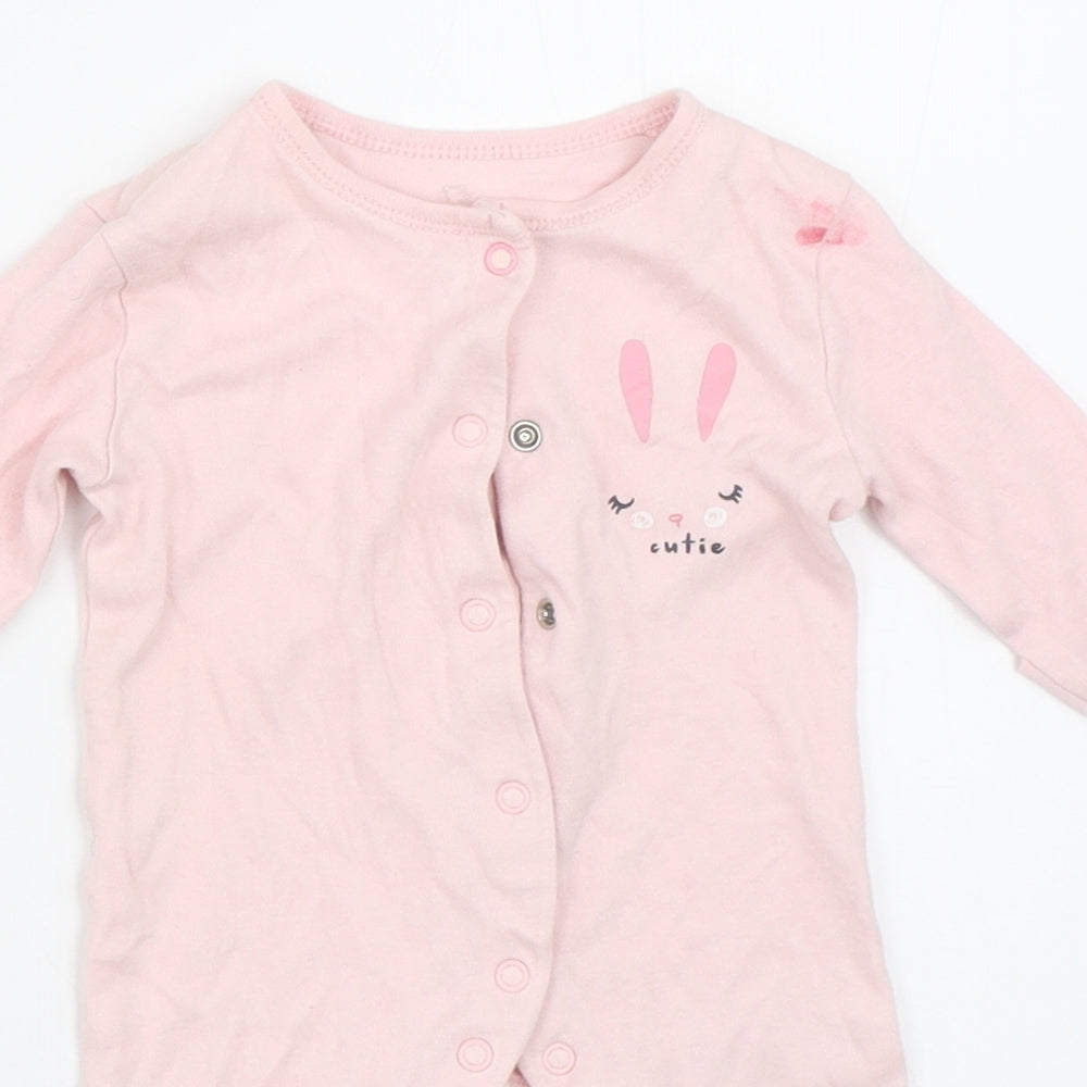 Earlydays Girls Pink   Babygrow One-Piece Size Newborn