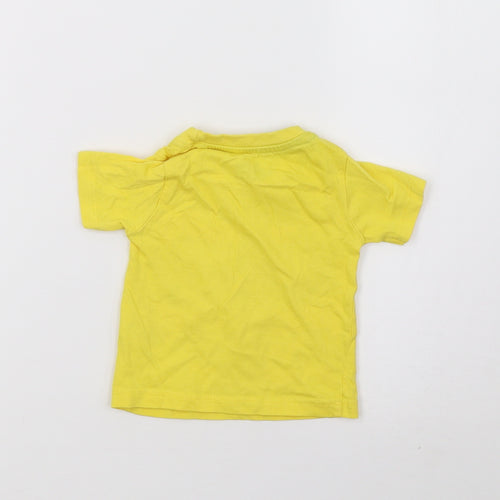 Peacocks Boys Yellow   Basic T-Shirt Size 0-3 Months