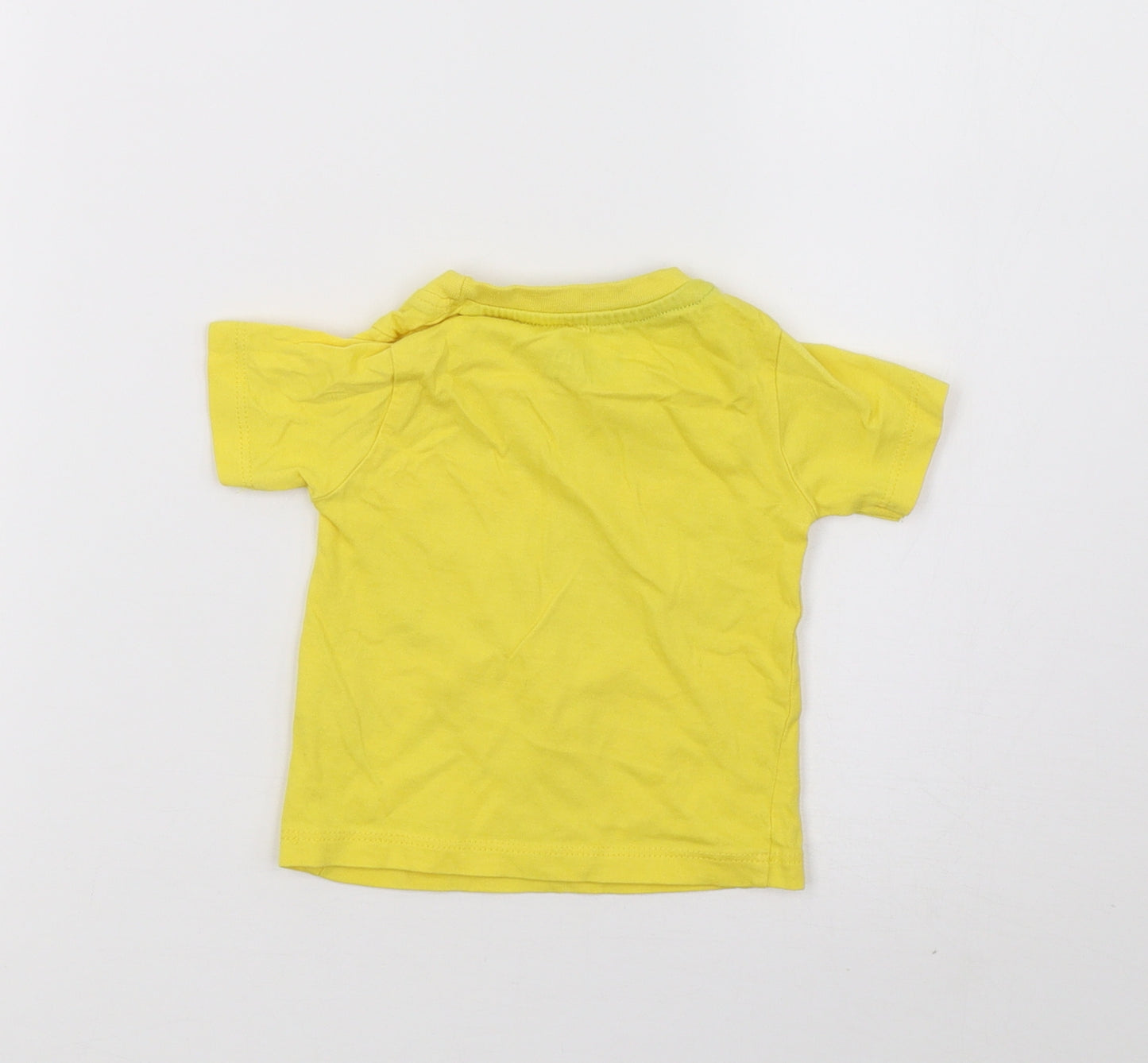 Peacocks Boys Yellow   Basic T-Shirt Size 0-3 Months