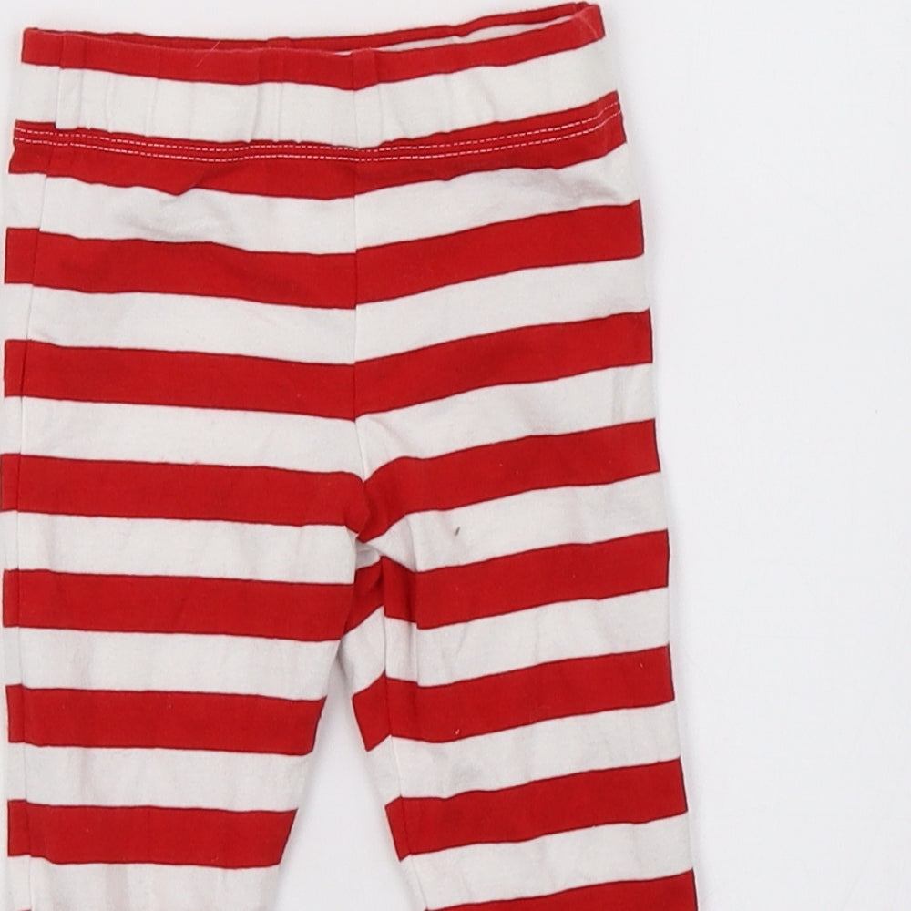 fred & fo Baby Red Striped  Sweatpants Trousers Size 3-6 Months