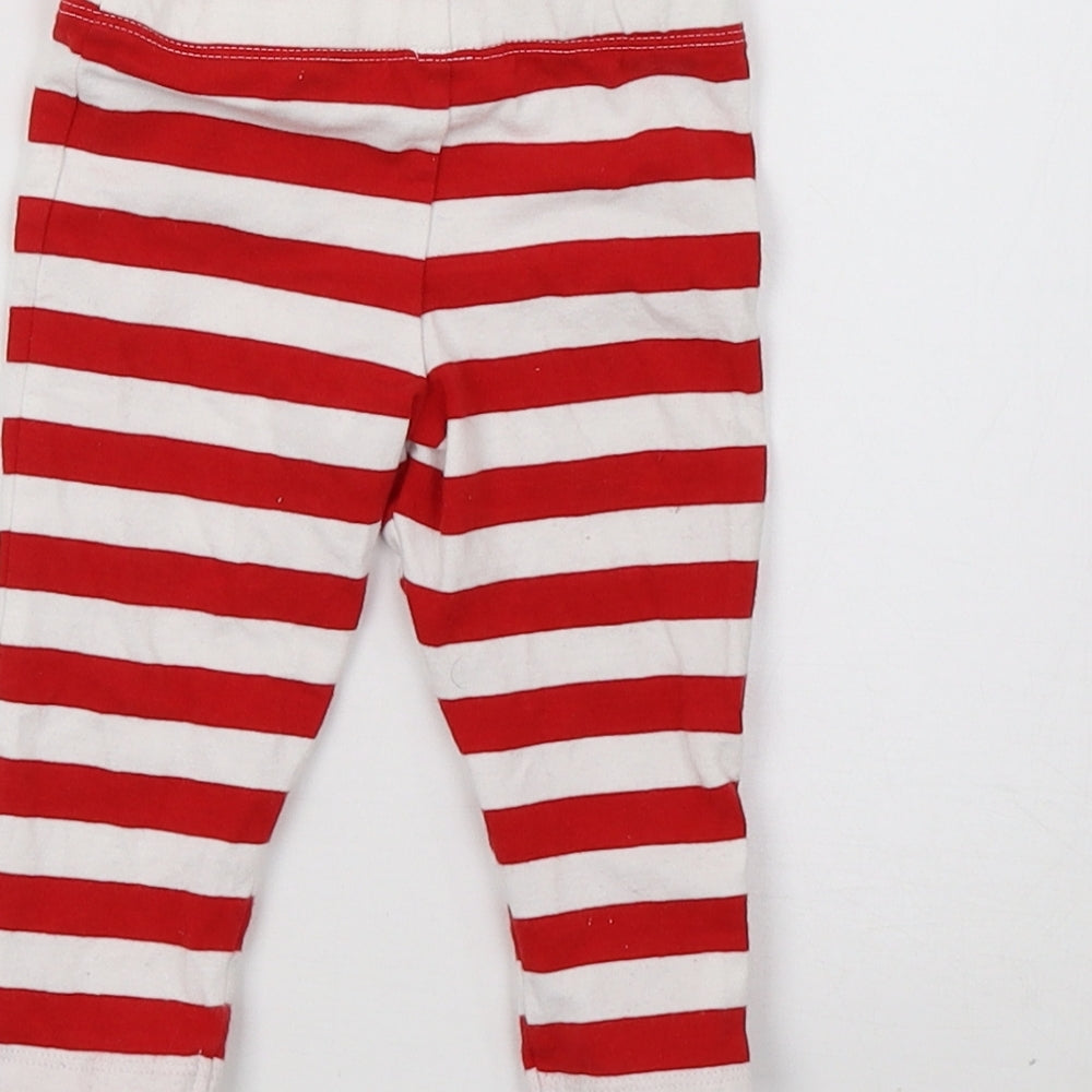 fred & fo Baby Red Striped  Sweatpants Trousers Size 3-6 Months