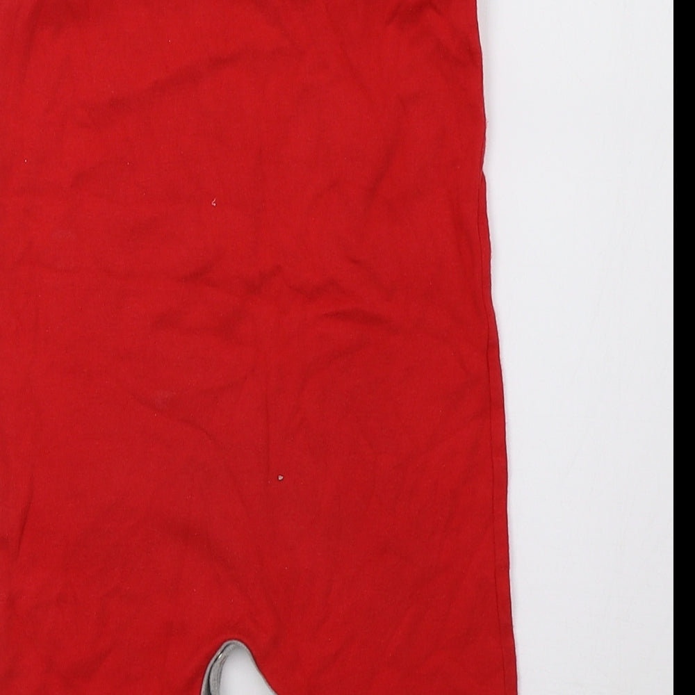 Preworn Boys Red   Babygrow One-Piece Size 12-18 Months