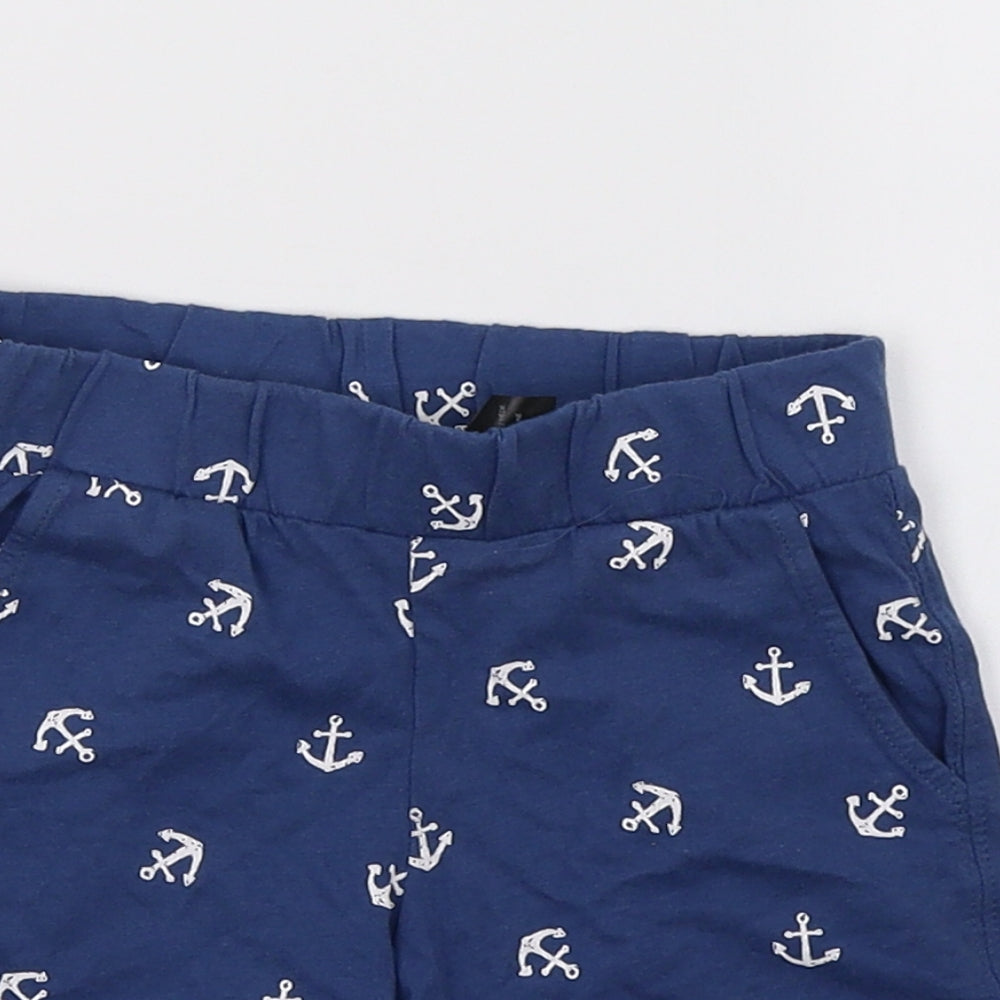 H&M Boys Blue Polka Dot   Sleep Shorts Size 3-4 Years