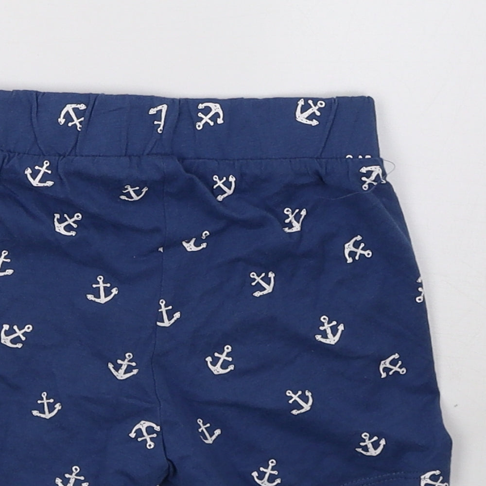 H&M Boys Blue Polka Dot   Sleep Shorts Size 3-4 Years