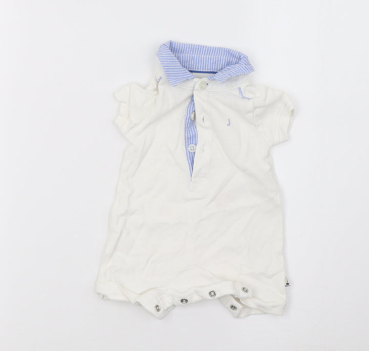 Debenhams Boys White Babygrow One-Piece Size Newborn