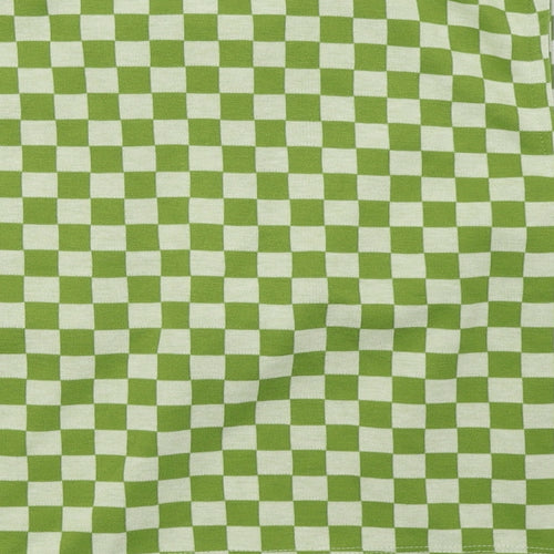 Primark Womens Green Check  Cropped Tank Size 16