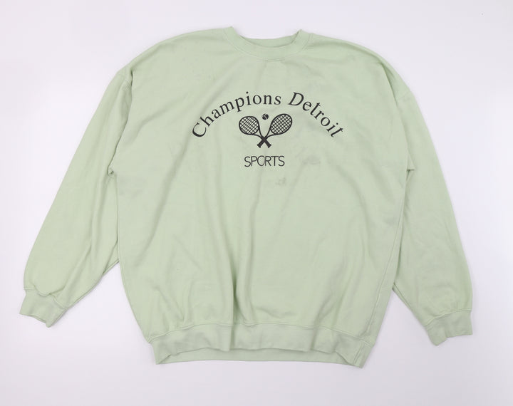 Preworn Womens Green Pullover Sweatshirt Size XL