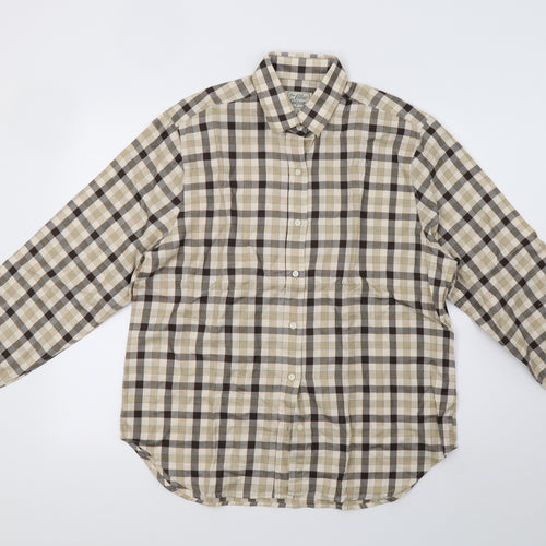the collar company Mens Brown Check   Polo Size L
