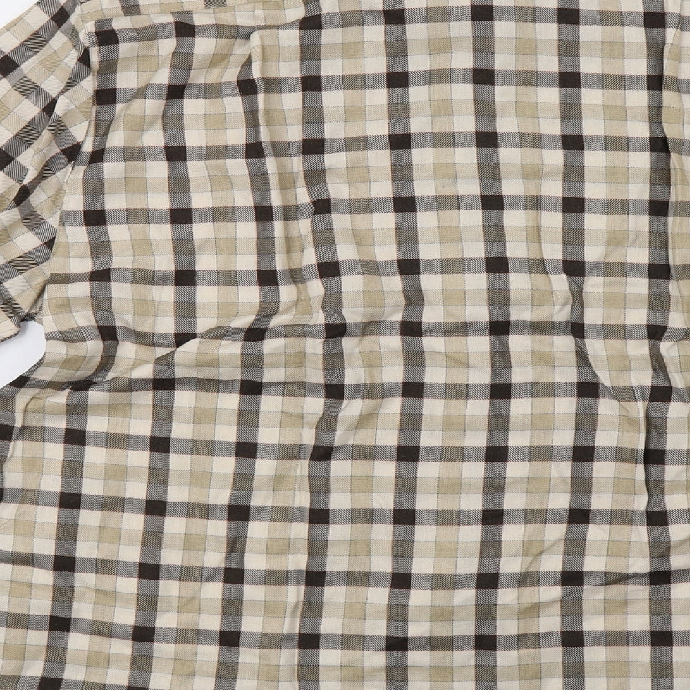 the collar company Mens Brown Check   Polo Size L