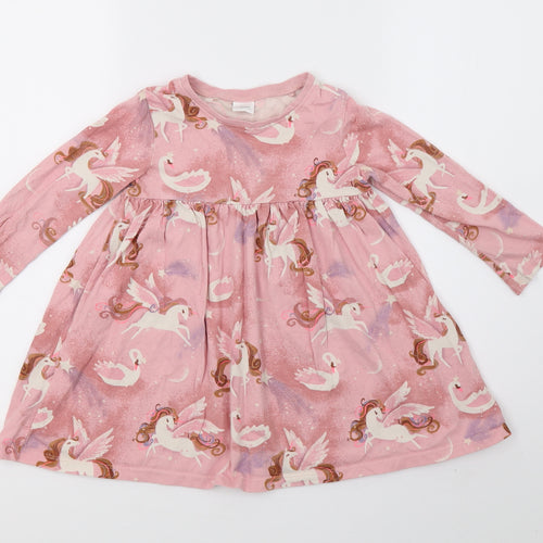 NEXT Girls Pink Polka Dot  A-Line  Size 3-4 Years