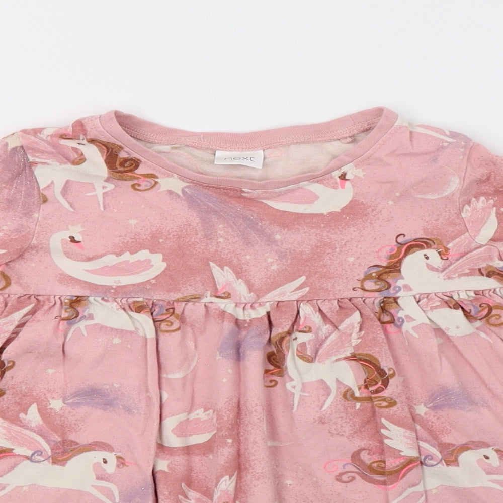 NEXT Girls Pink Polka Dot  A-Line  Size 3-4 Years