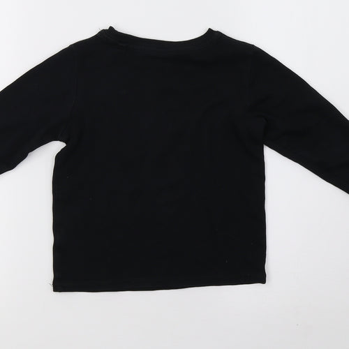 NEXT Girls Black   Pullover Sweatshirt Size 5 Years
