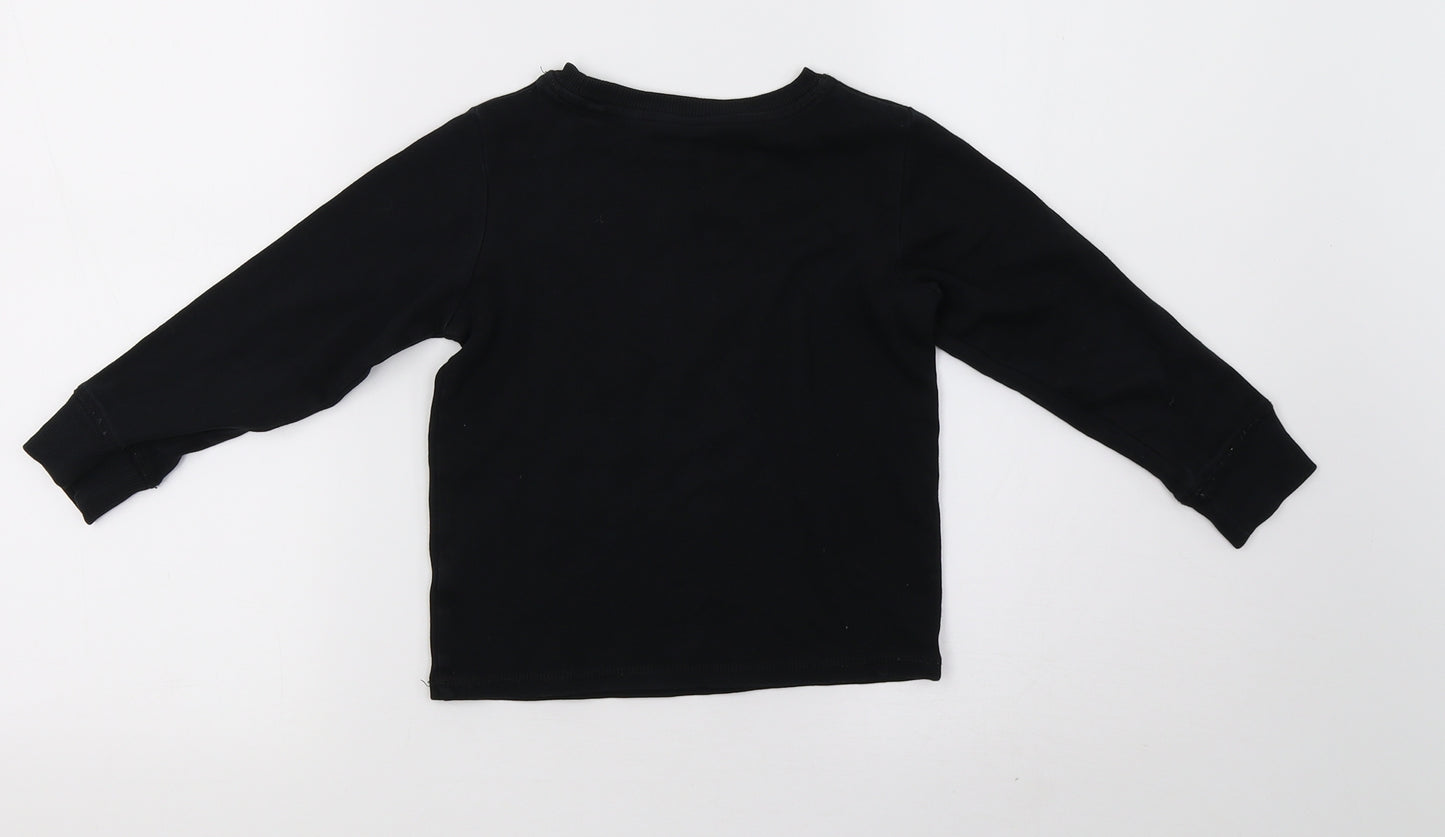 NEXT Girls Black   Pullover Sweatshirt Size 5 Years