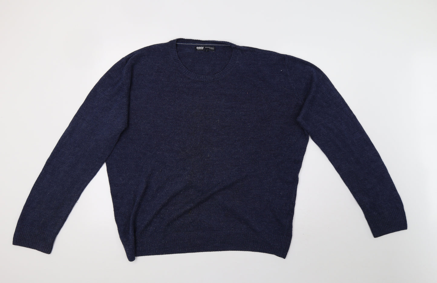 Matalan Mens Blue  Knit Pullover Sweatshirt Size XL
