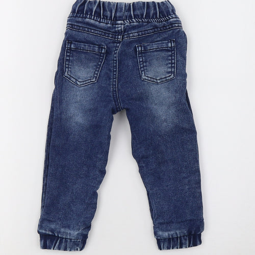 PEP&CO Girls Blue  Denim Pedal Pusher Jeans Size 18-24 Months