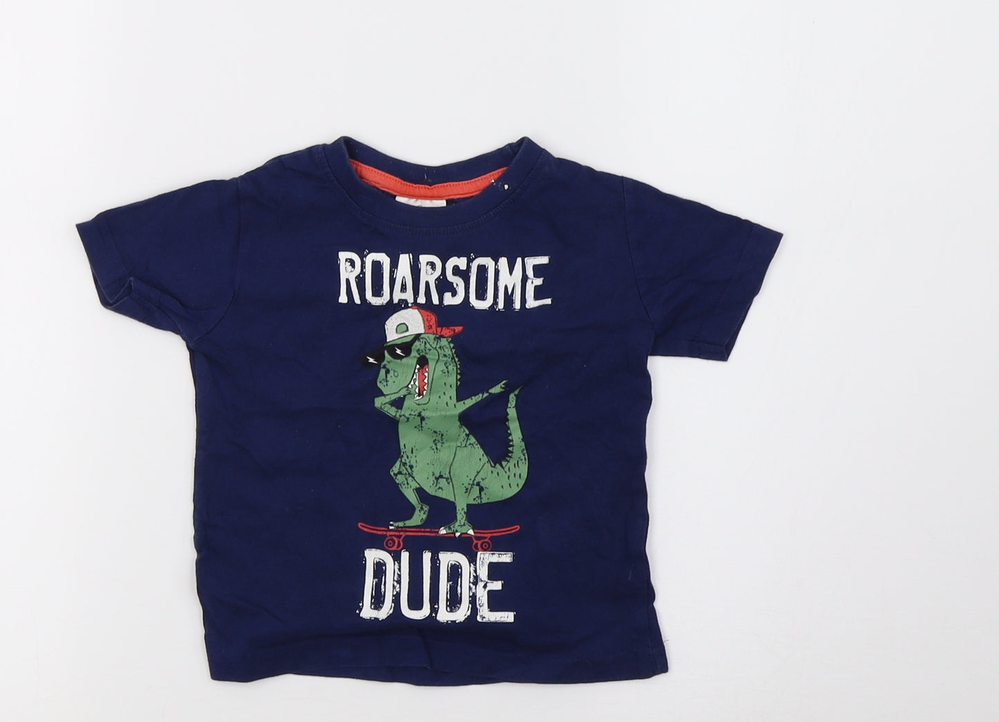 Peacocks Boys Blue   Pullover T-Shirt Size 9-12 Months
