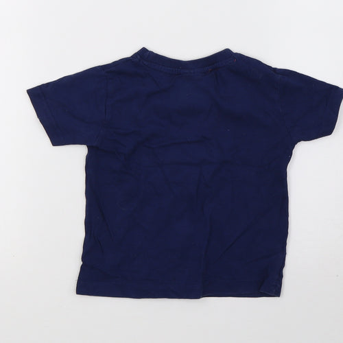 Peacocks Boys Blue   Pullover T-Shirt Size 9-12 Months