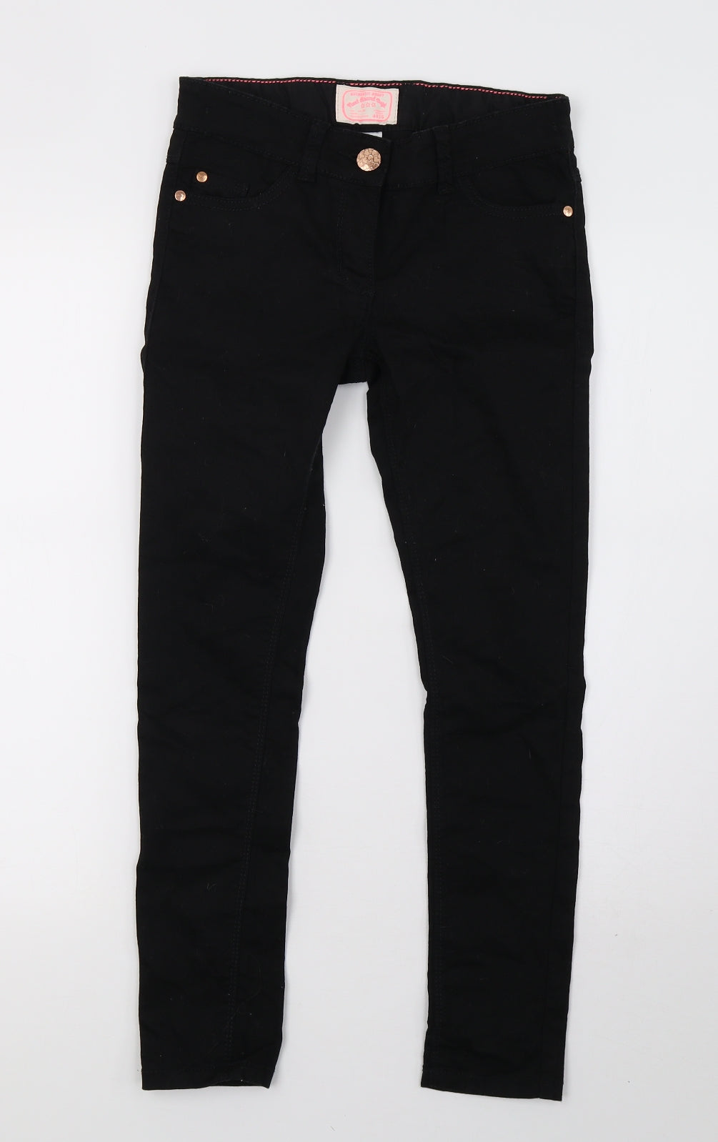 NEXT Girls Black  Denim Skinny Jeans Size 10 Years