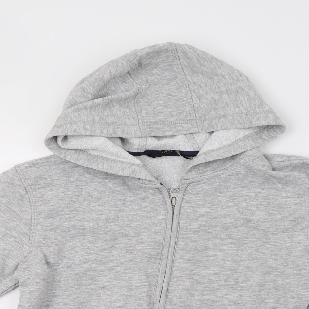 George Boys Grey   Full Zip Sweatshirt Size 9-10 Years