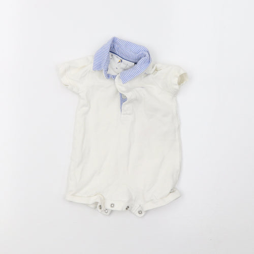 Debenhams Baby White   Babygrow One-Piece Size Newborn