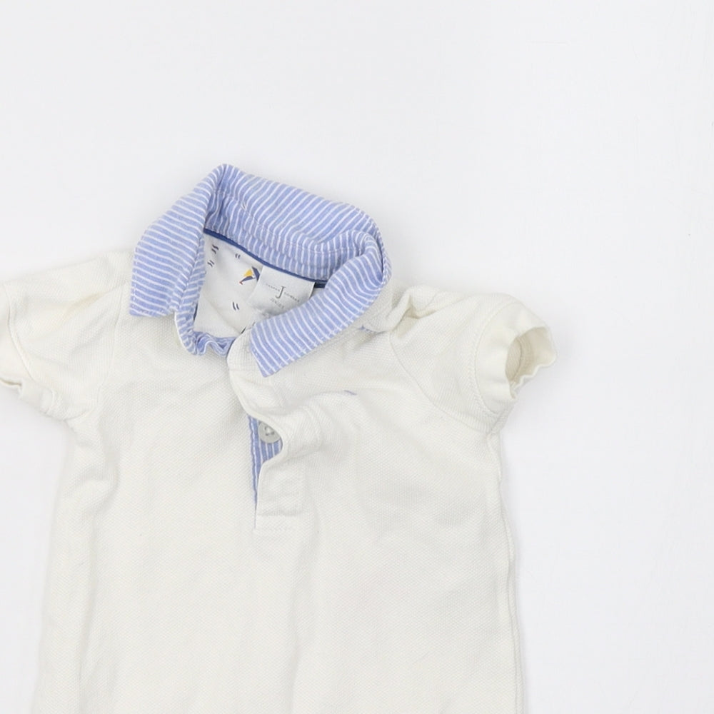 Debenhams Baby White   Babygrow One-Piece Size Newborn