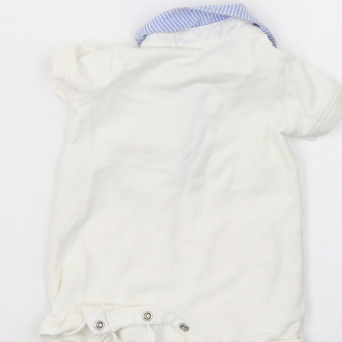 Debenhams Baby White   Babygrow One-Piece Size Newborn