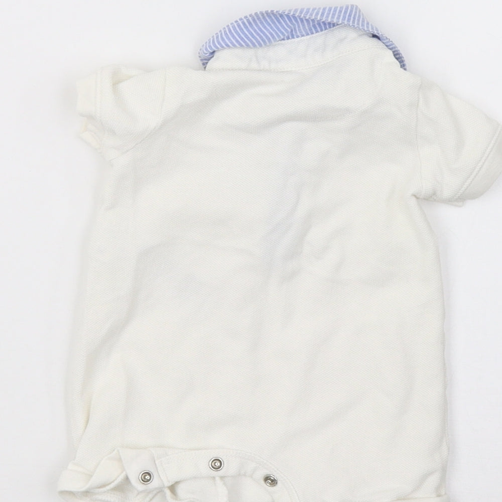 Debenhams Baby White   Babygrow One-Piece Size Newborn