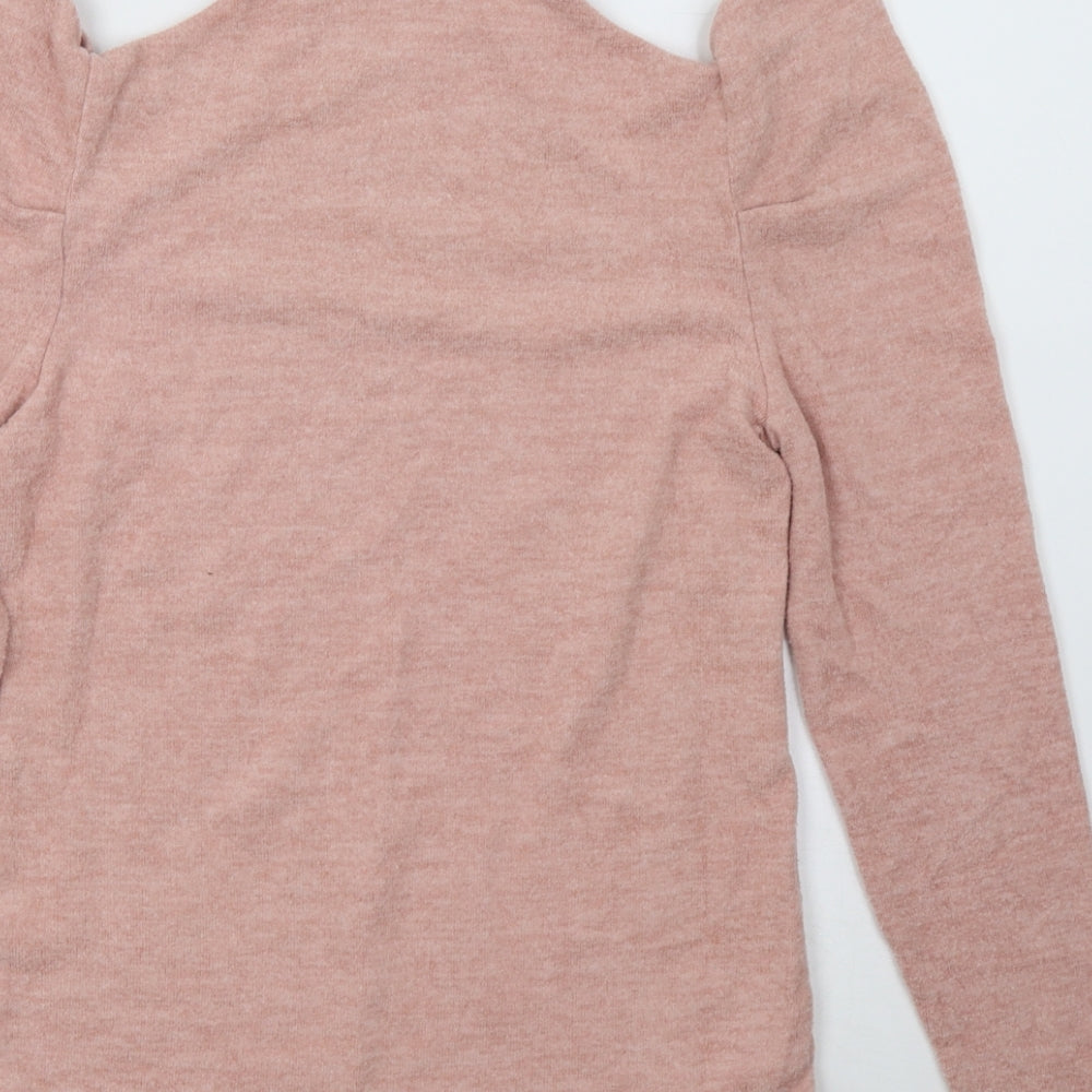 Matalan Womens Pink  Knit Pullover Sweatshirt Size 8