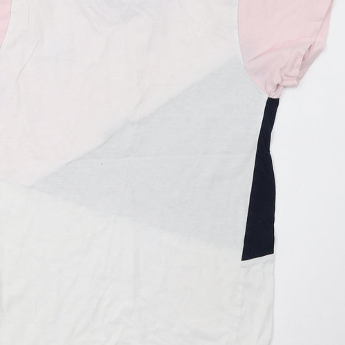 Primark Boys White Striped  Basic T-Shirt Size 10-11 Years