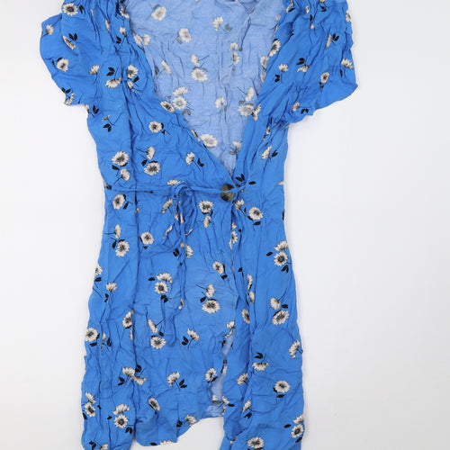 Primark Womens Blue Polka Dot  Jacket  Size 14  - beach wear