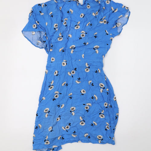 Primark Womens Blue Polka Dot  Jacket  Size 14  - beach wear