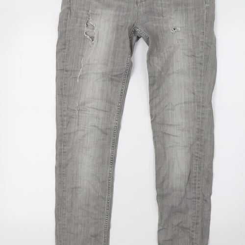 Preworn Mens Grey  Denim Skinny Jeans Size 30 L32 in