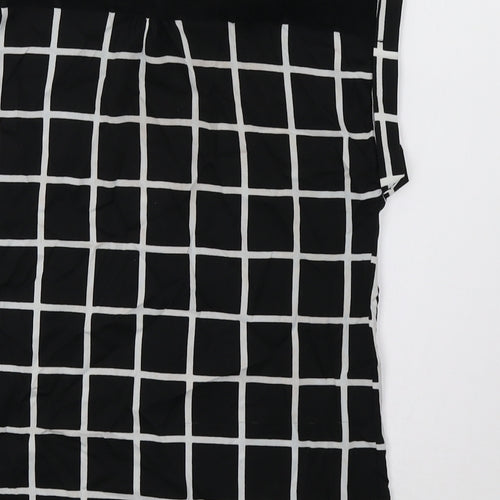 River Island Girls Black Check  Basic Button-Up Size 10 Years