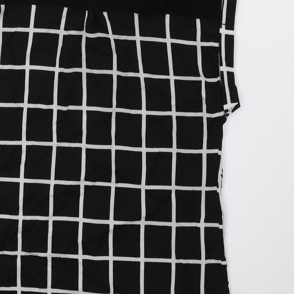 River Island Girls Black Check  Basic Button-Up Size 10 Years