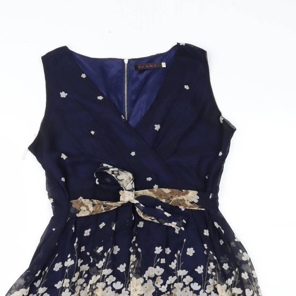 tenki Womens Multicoloured Floral  Fit & Flare  Size 10