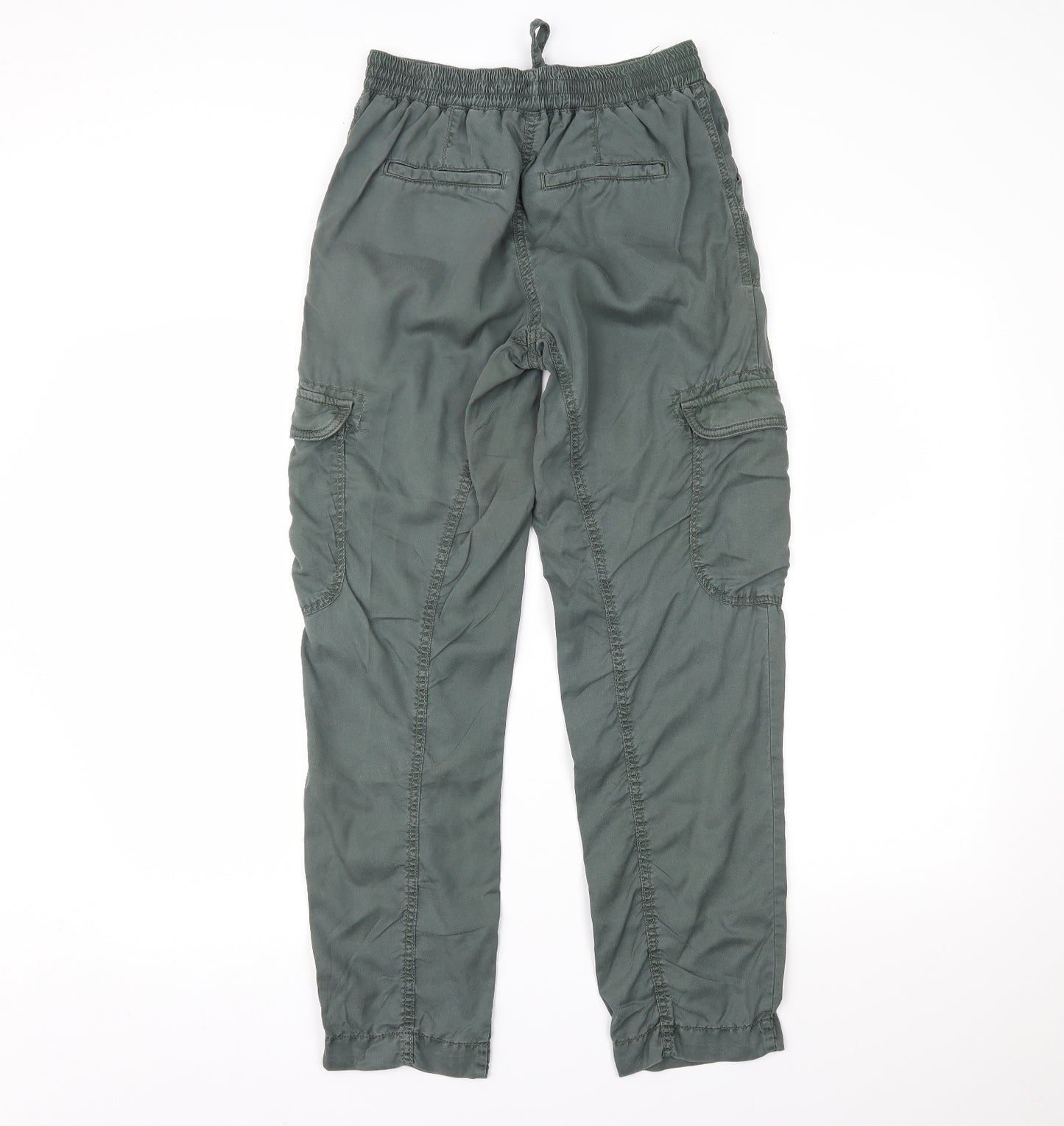 NEXT Womens Green   Cargo Trousers Size 8 L27 in