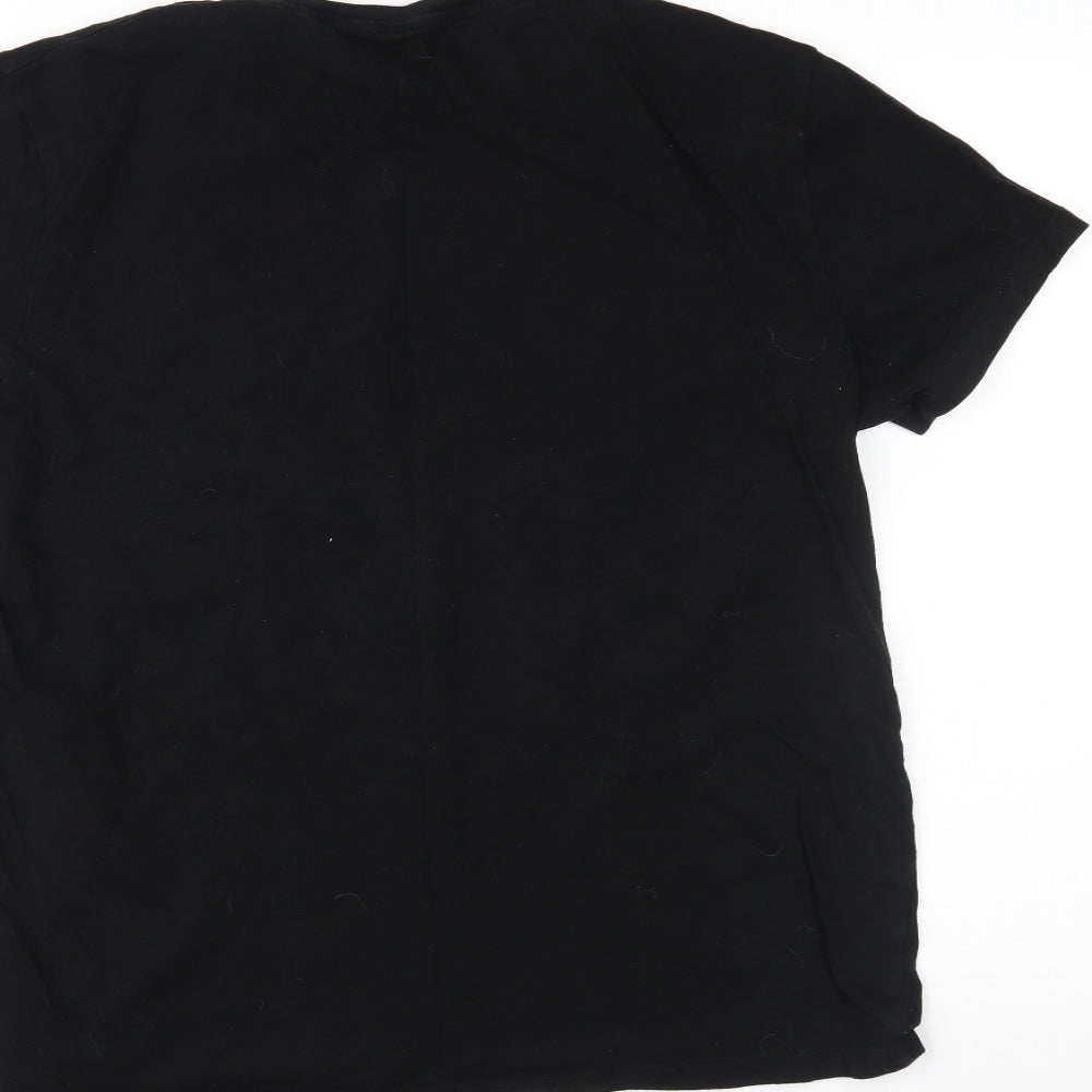 Primark Mens Black    T-Shirt Size L