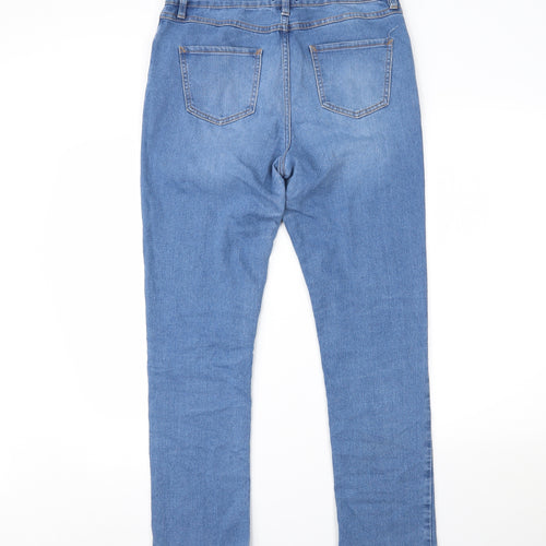 Matalan Womens Blue  Denim Straight Jeans Size 14 L27 in