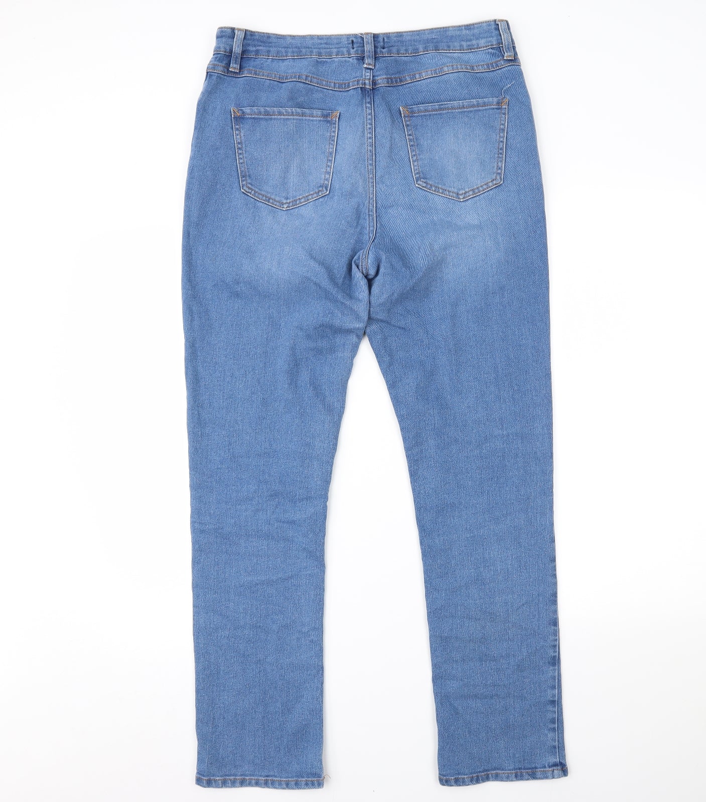 Matalan Womens Blue  Denim Straight Jeans Size 14 L27 in