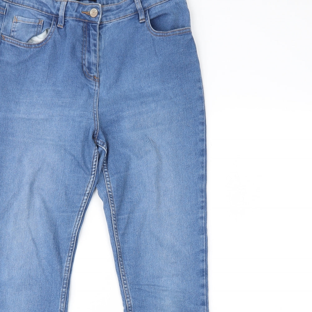 Matalan Womens Blue  Denim Straight Jeans Size 14 L27 in