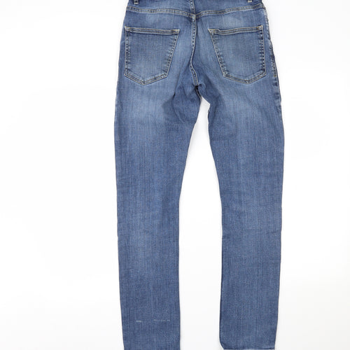 Topman Mens Blue  Denim Skinny Jeans Size 30 L28 in