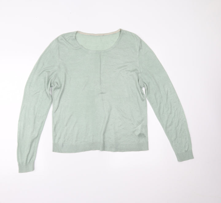 Oasis Womens Green Basic Blouse Size 6
