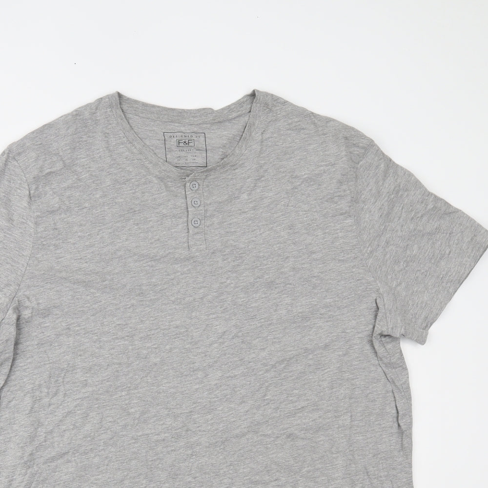 F&F Mens Grey    T-Shirt Size 2XL