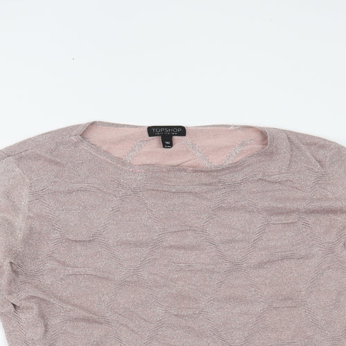 Topshop Womens Pink   Pullover Jumper Size 16