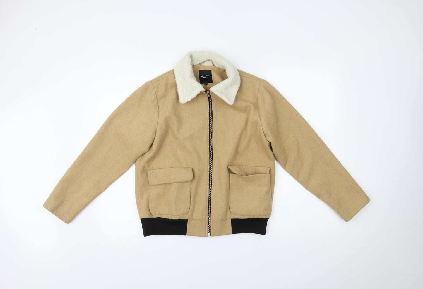 New Look Womens Beige   Overcoat Coat Size 12